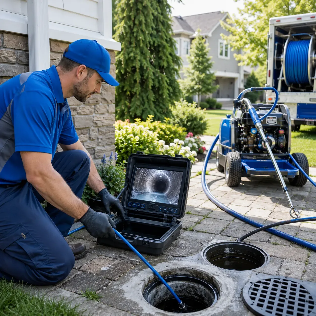 Outdoor drain cleaning professionals serving Camden, MI