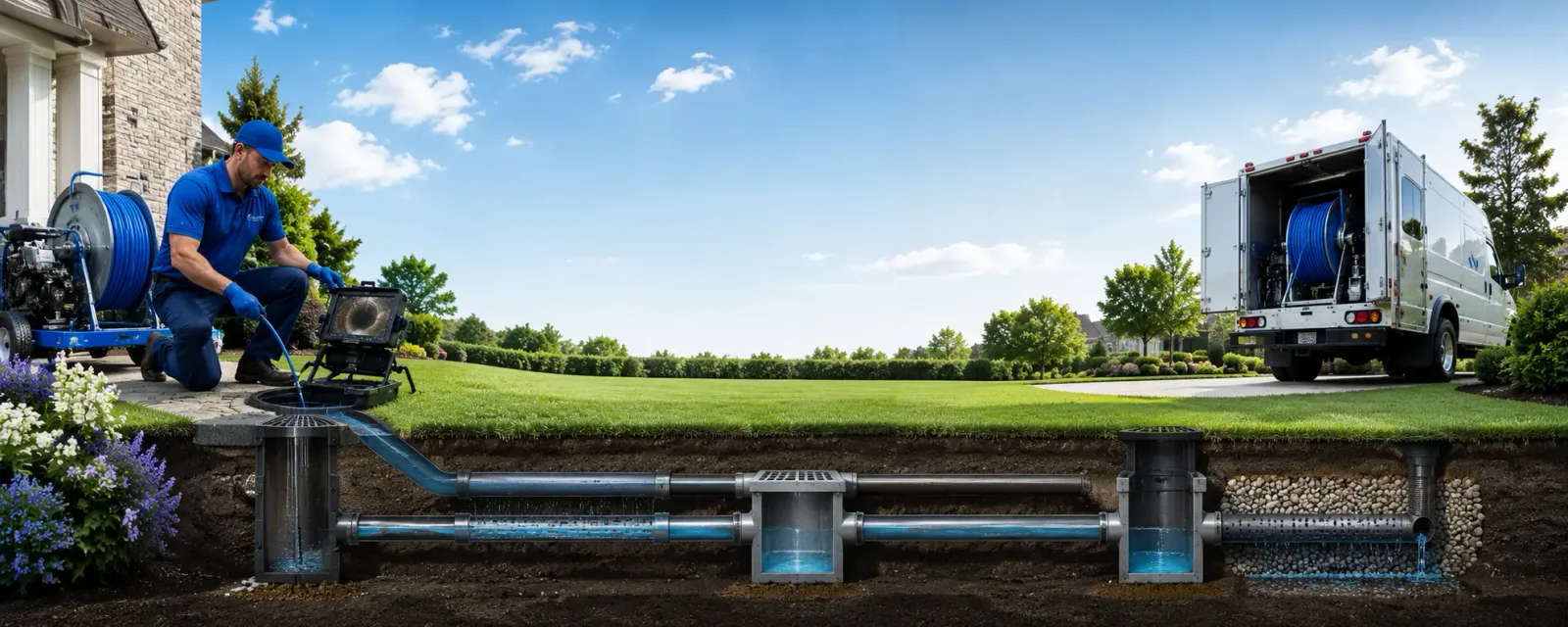 Outdoor drain cleaning information for Camden, MI